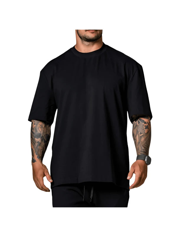 Camiseta Oversized Streetwear – Tecido Premium com Ombro Caído e Estilo Moderno 100% algodão