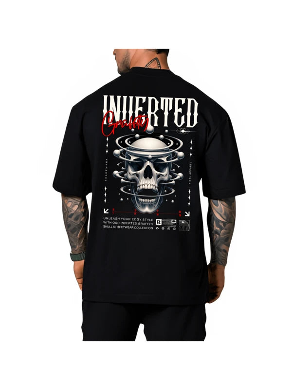 Blusa Streetwear oversize con diseño gráfico de calaveras - Tejido Premium con Hombro Caído y Estilo Moderno 100% algodón