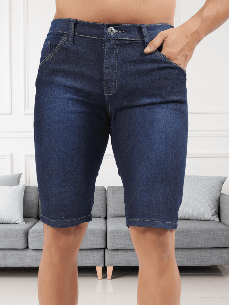 Bermuda Heritage Jeans Light Lisa Laicra Básica Casual com elastano