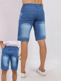 Bermuda Heritage Jeans Light Lisa Laicra Básica Casual com elastano