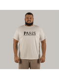 Camiseta Paris Surprass Streetwear Plus Size Com Forma Grande 30.1 Penteada Algodão