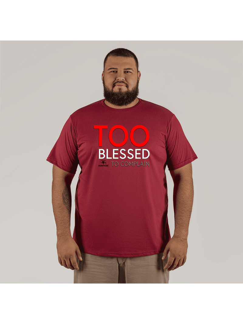 Too Blse T-Shirt Plus Size Large Extra StreetWear Printed Cotton