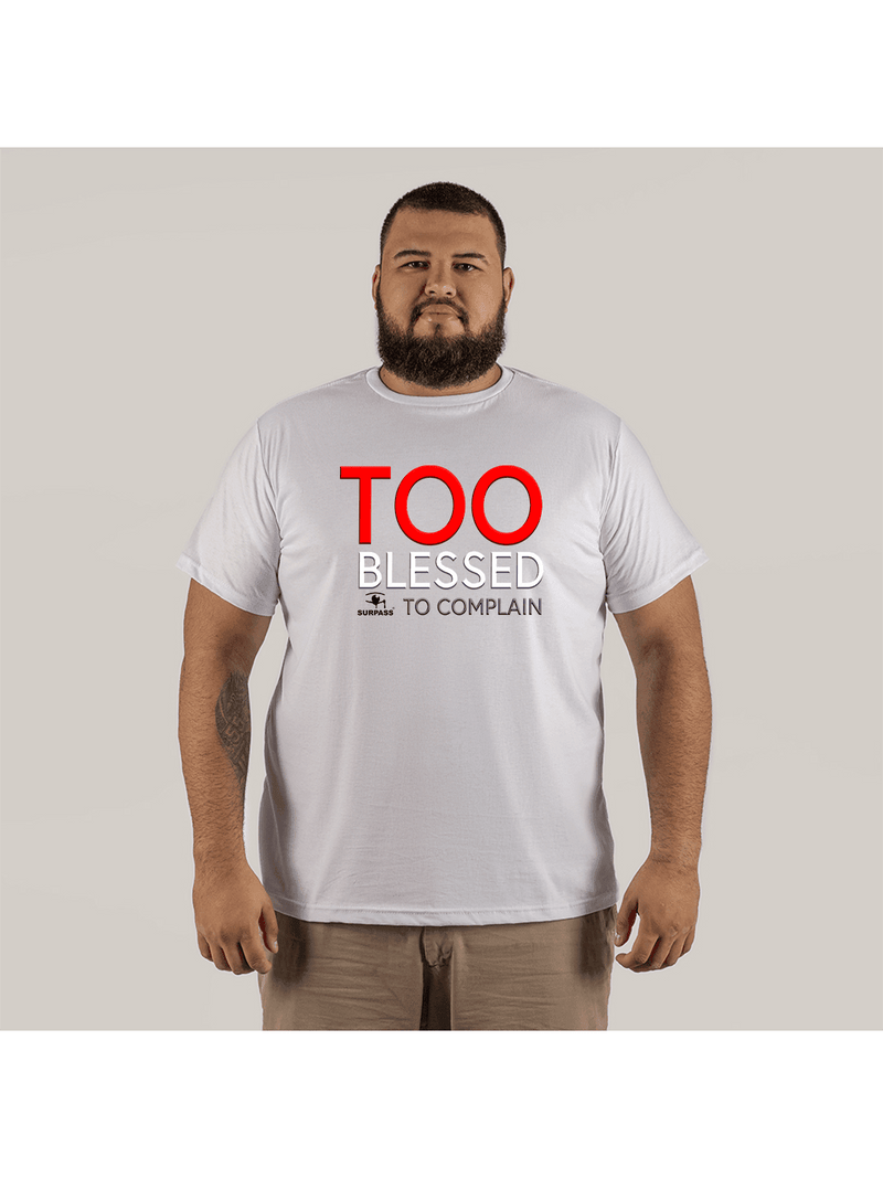 Too Blse T-Shirt Plus Size Large Extra StreetWear Printed Cotton