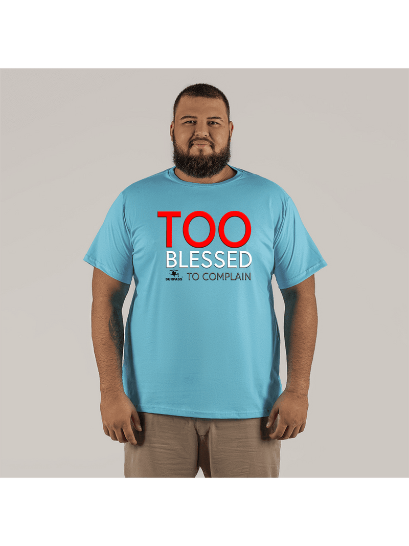 Too Blse T-Shirt Plus Size Large Extra StreetWear Printed Cotton