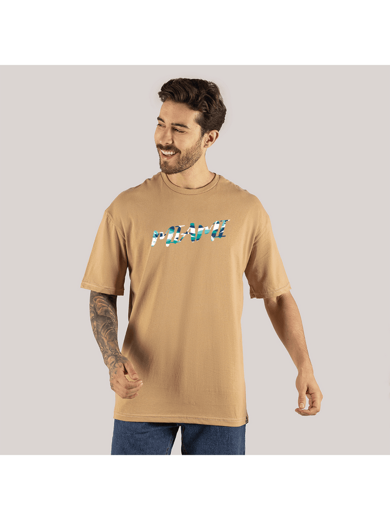 Camiseta Oversized Modelo Grande Manga Over Blusão Miami Flors