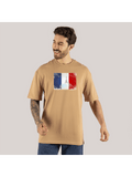 Camiseta Paris Affel Blusão Oversized Street Wear Manga Grande