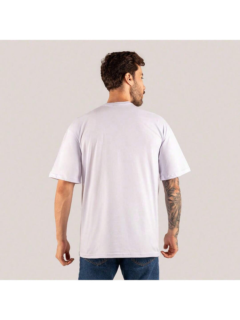 Camiseta Oversized Modelo Grande Manga Over Blusão LA Font