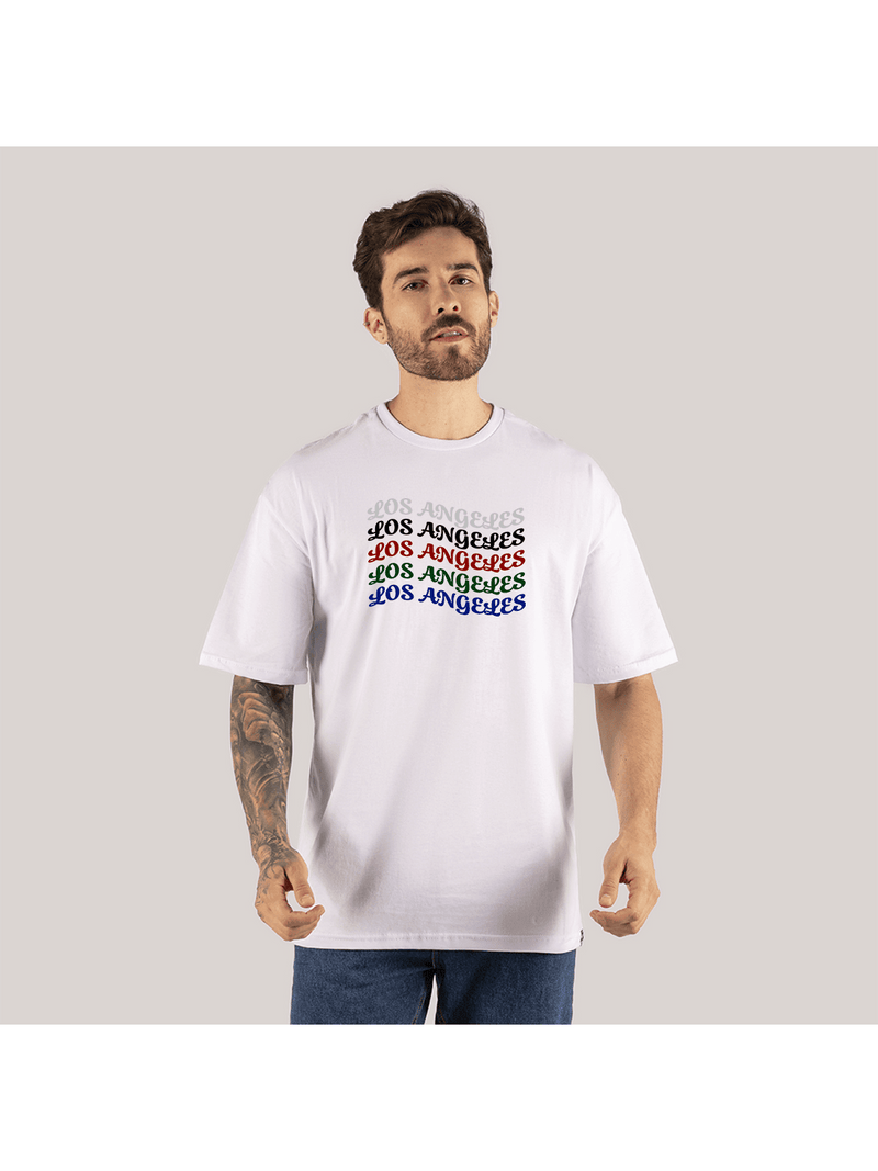 Camiseta Los Angeles Dol Blusão Oversized Estampada Algodão Moda StreetWear