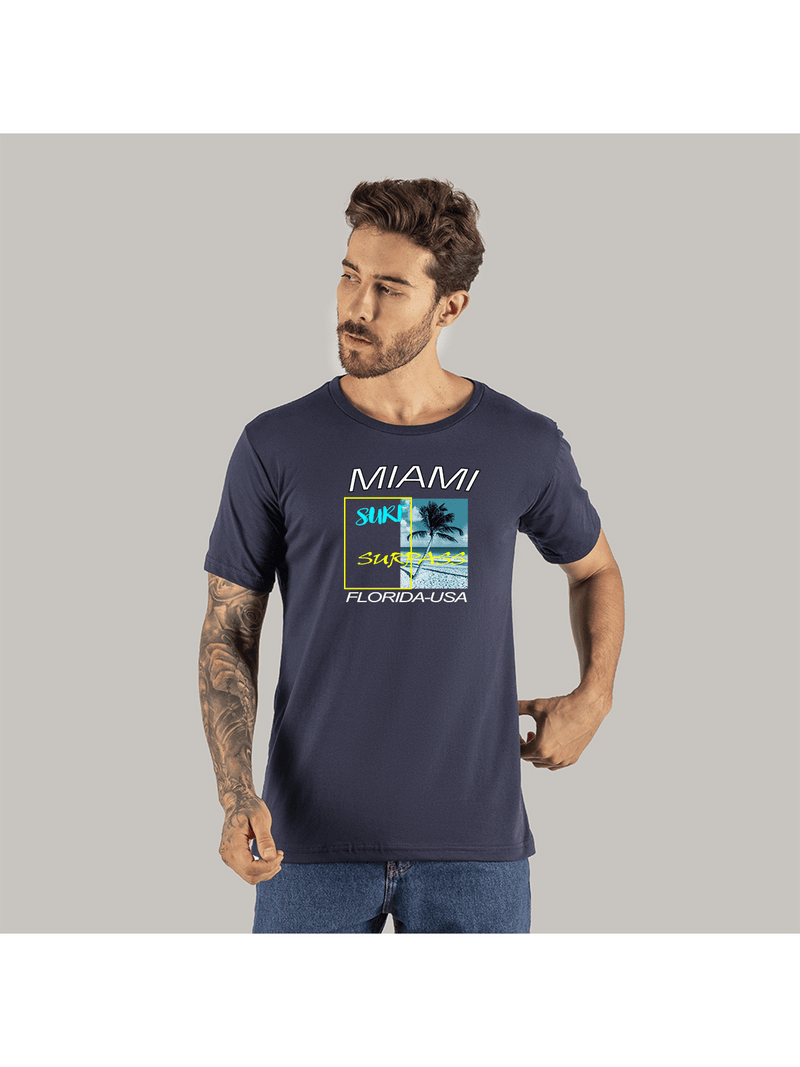 Camiseta Estampa DTF Digital Algodão Confortável 30.5 Miami Ski