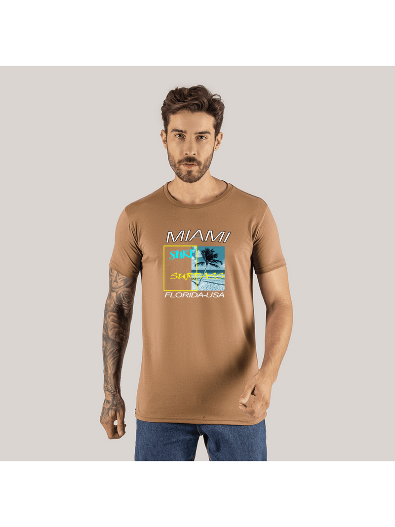 Camiseta Estampado Digital DTF Algodón Cómodo 30.5 Miami Ski