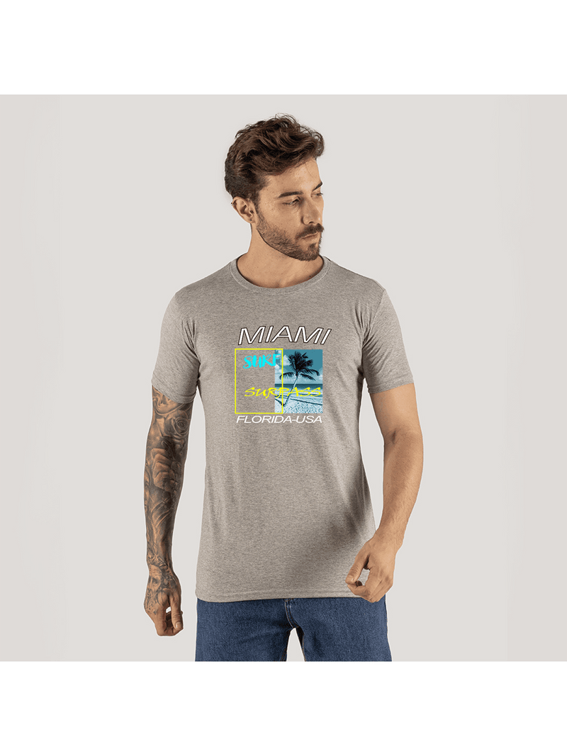 DTF Digital Print Cotton Comfortable 30.5 Miami Ski T-Shirt