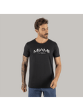 Camiseta T-Shirt Slim Moda Streetwear Algodão Miami Florida