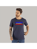 Camiseta Algodão 30.1 Penteada Estampada Confortável Paris Tires