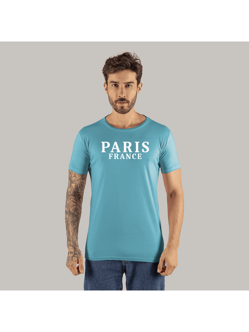 Camiseta Confortável Estampada Algodão Macio Premium 30.3 Paris France