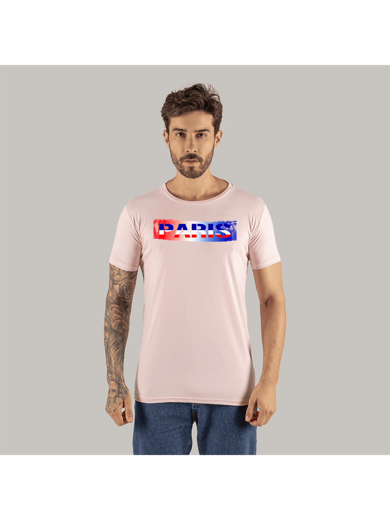 Camiseta Algodão T-Shirt Streetwear Paris Band