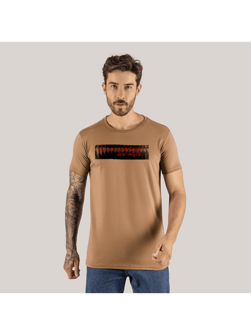 Camiseta Algodão 30.1 Penteada Estampada Confortável Sur Los