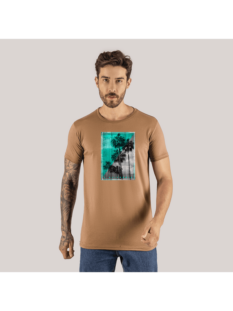 Camiseta Algodón Estampada 30.1 Combed Surfing