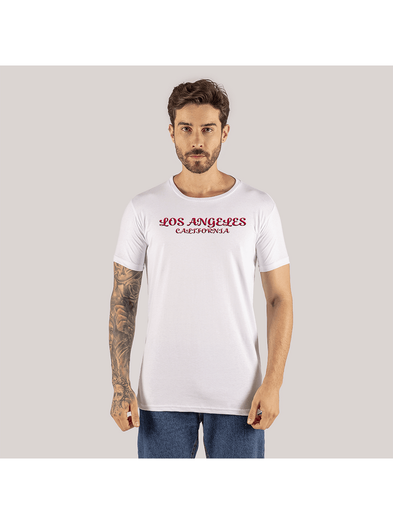 Camiseta Confortável Estampada Algodão Macio Premium 30.1 LA Font