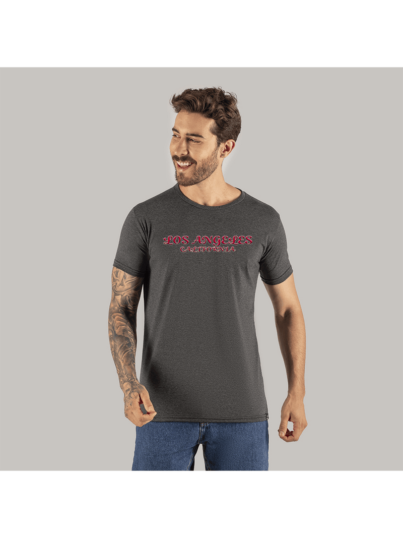 Camiseta Confortável Estampada Algodão Macio Premium 30.1 LA Font