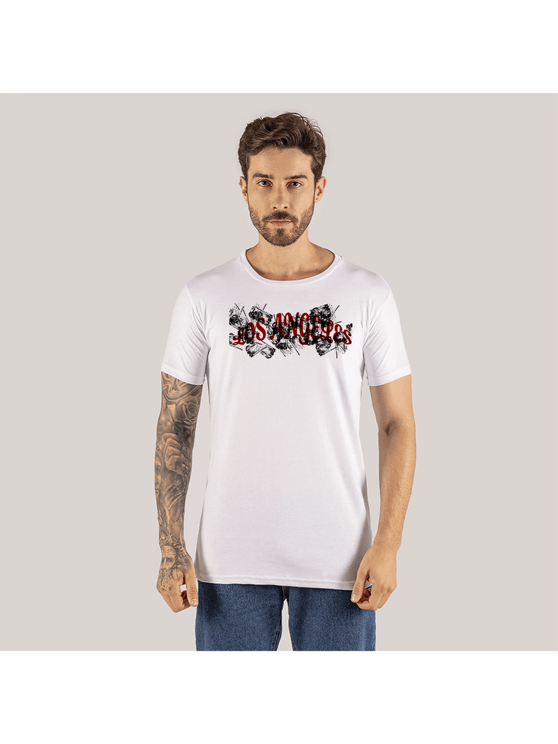 DTF Los Angeles Printed Soft Comfortable Cotton T-Shirt