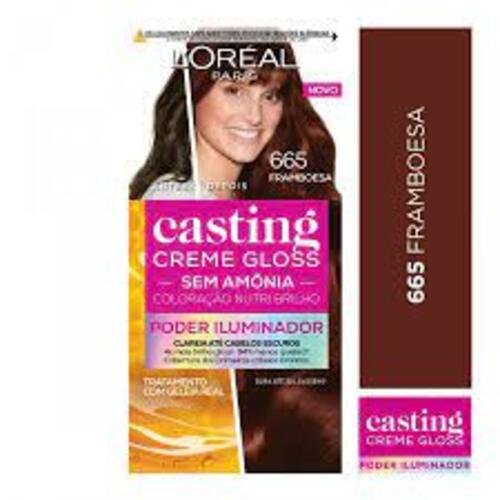 Casting Cream Gloss 665 Raspberry Color without Ammonia