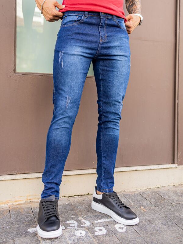 Jeans Pitillo de Hombre con Elastano Stretch y Ajuste al Cuerpo