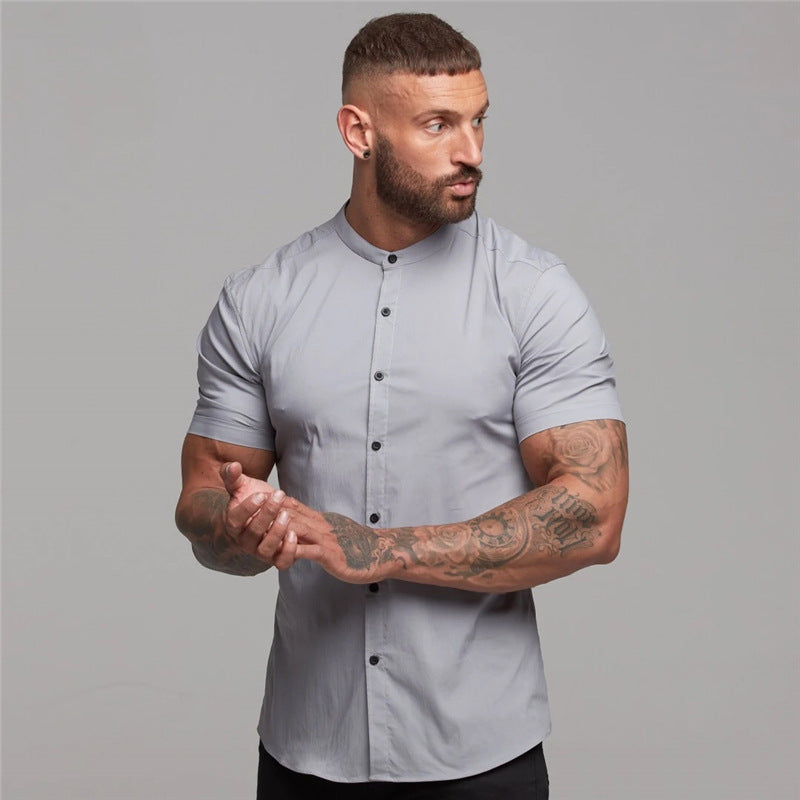 Camisetas de Verão Masculinas: Roupas Fitness, Moda Casual e Respirável