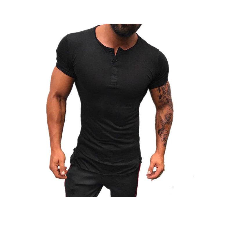 Camiseta Manga curta monocromática masculina