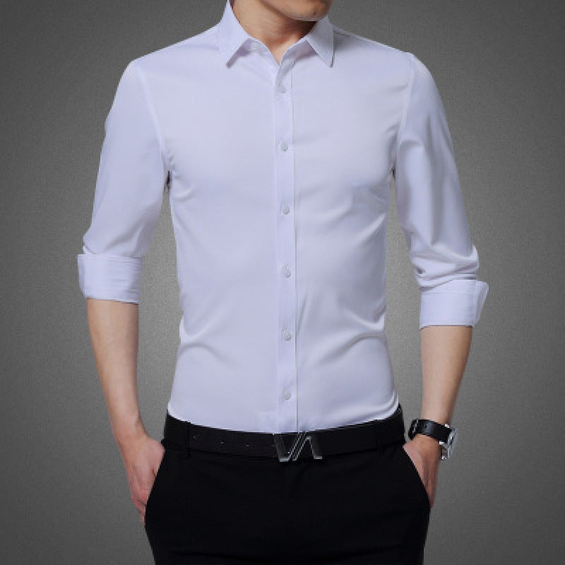 Solid Color Work and Business Shirt