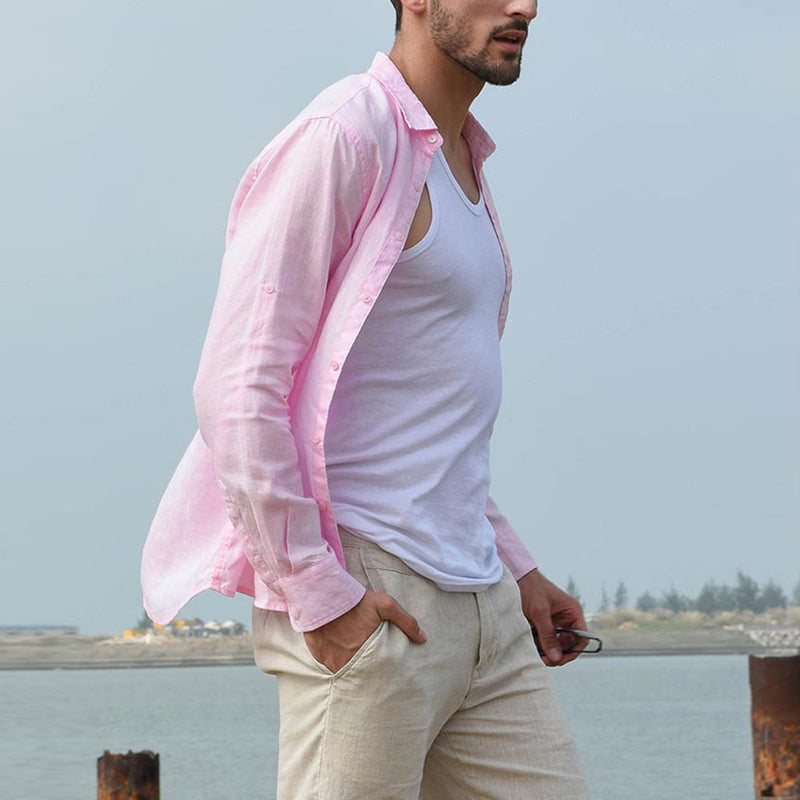 Camisa forrada de algodón y lino: versatilidad y estilo duradero
