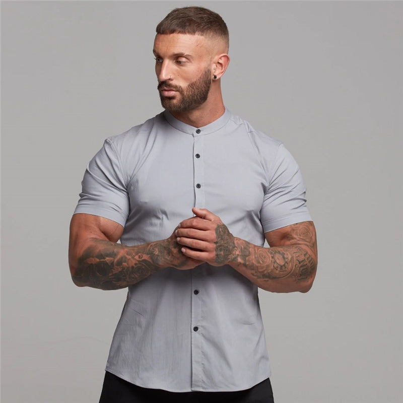 Camisetas de Verão Masculinas: Roupas Fitness, Moda Casual e Respirável