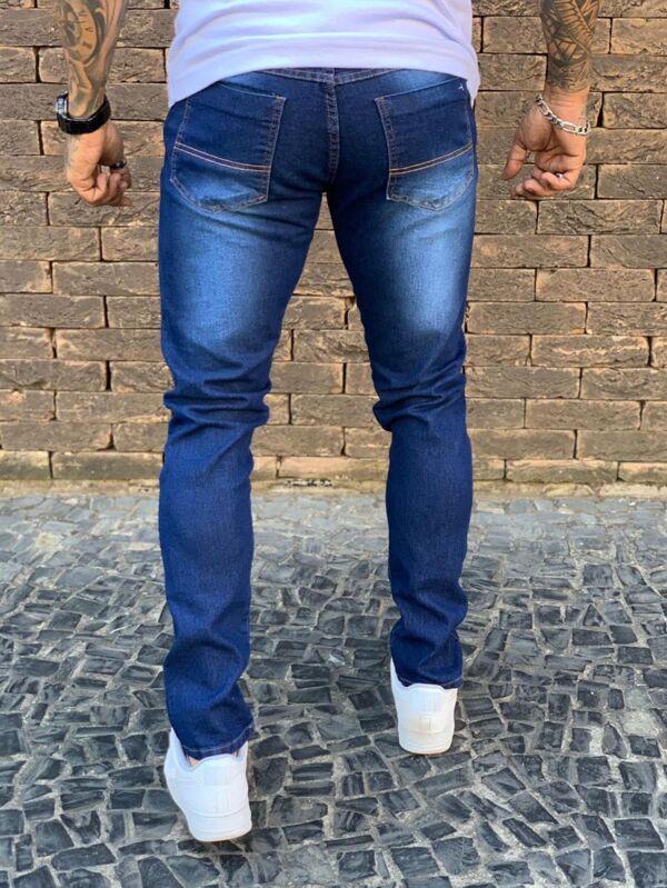 Calça Jeans Masculina Skinny Com Lycra Elastano Nova Coleção