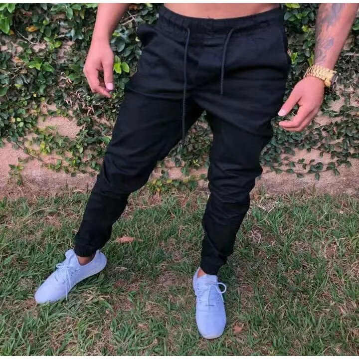 Calça Jogger Sarja Masculina Slim com Elástico,SAINT - Blackhurst