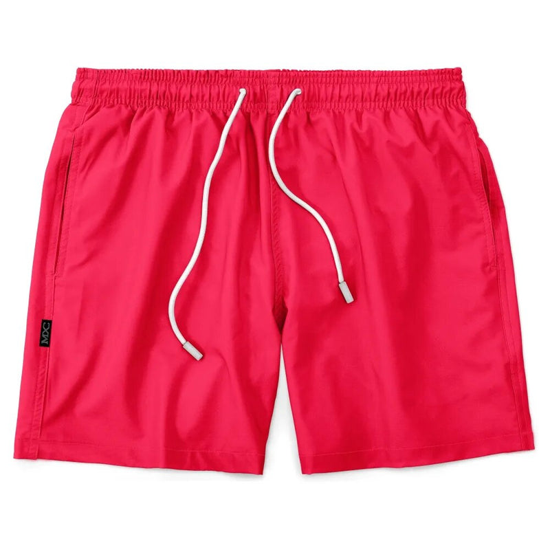 Bermuda Masculina Tactel Curto Rosa Liso Praia - Blackhurst