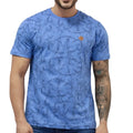 Camiseta Masculina Estampada Folhagem em Algodão Azul Bebê - Blackhurst