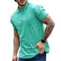 Camisa Polo Com Estampa Básica na Cor Verde - Blackhurst