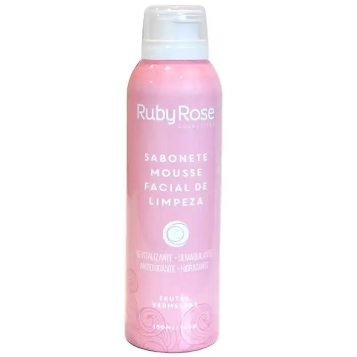 Jabón Facial Mousse Limpiador Frutos Rojos Ruby Rose 150ml 