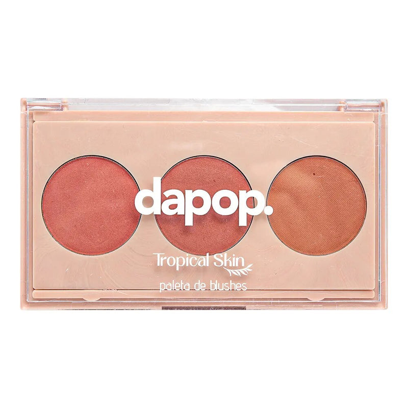 Paleta de tríos de rubores para piel tropical - Dapop 