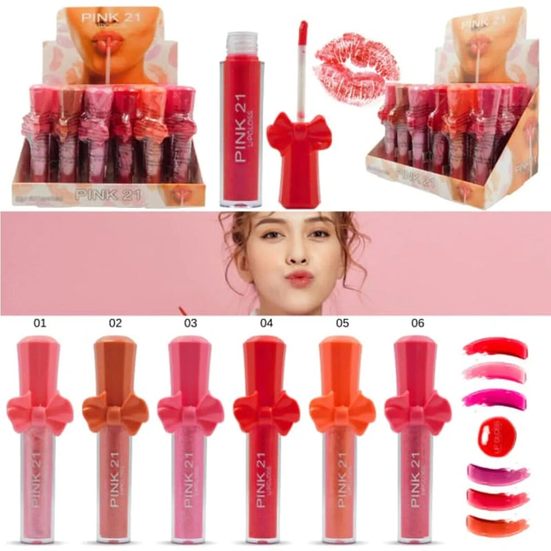 Shine Lacinho Lip Gloss - Pink 21 