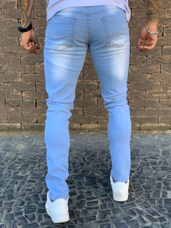 Calça Jeans Masculina Skinny Com Lycra Elastano Linha Premium