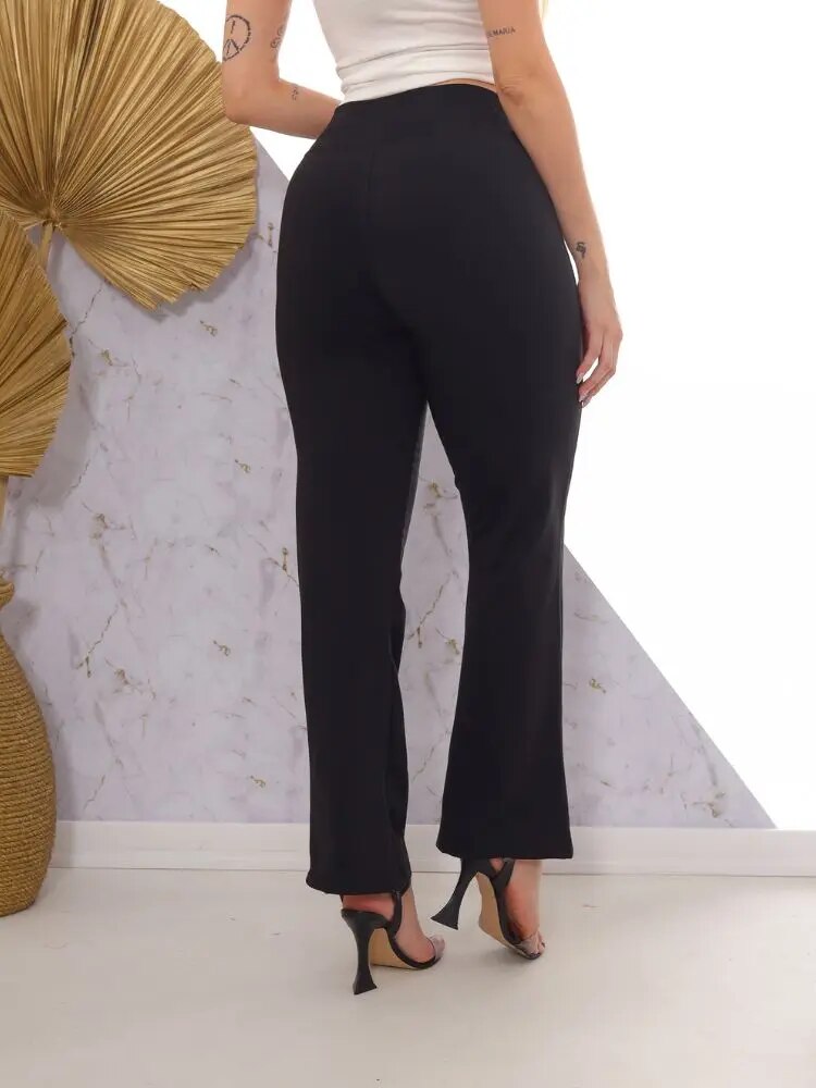 Calça Feminina Flare Peluciada Preto - Blackhurst