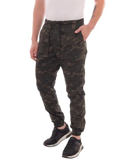 Calça Masculina Jogger Sarja Verde Camuflada - Blackhurst