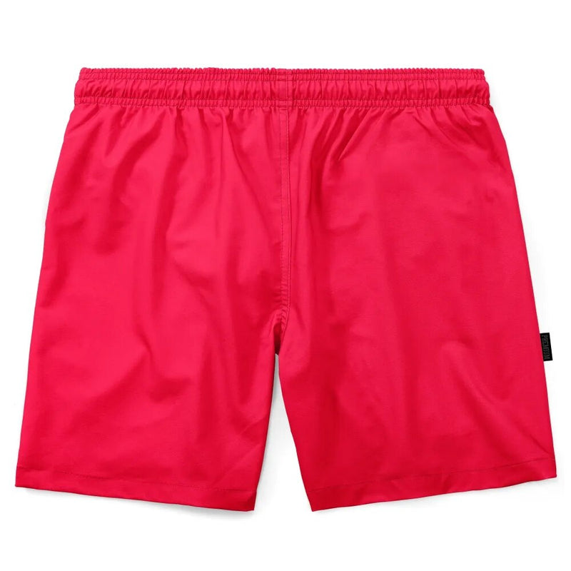 Bermuda Masculina Tactel Curto Rosa Liso Praia - Blackhurst