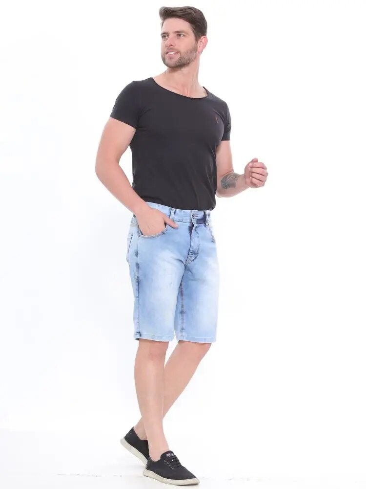 Bermuda Masculina Jeans Claro Lazúli - Blackhurst