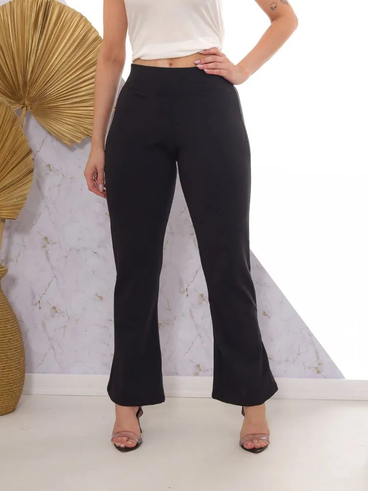 Calça Feminina Flare Peluciada Preto - Blackhurst