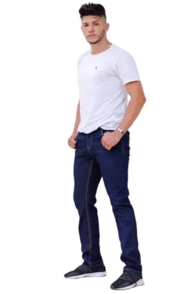 Calça Masculina Skinny Jeans Escuro - Blackhurst