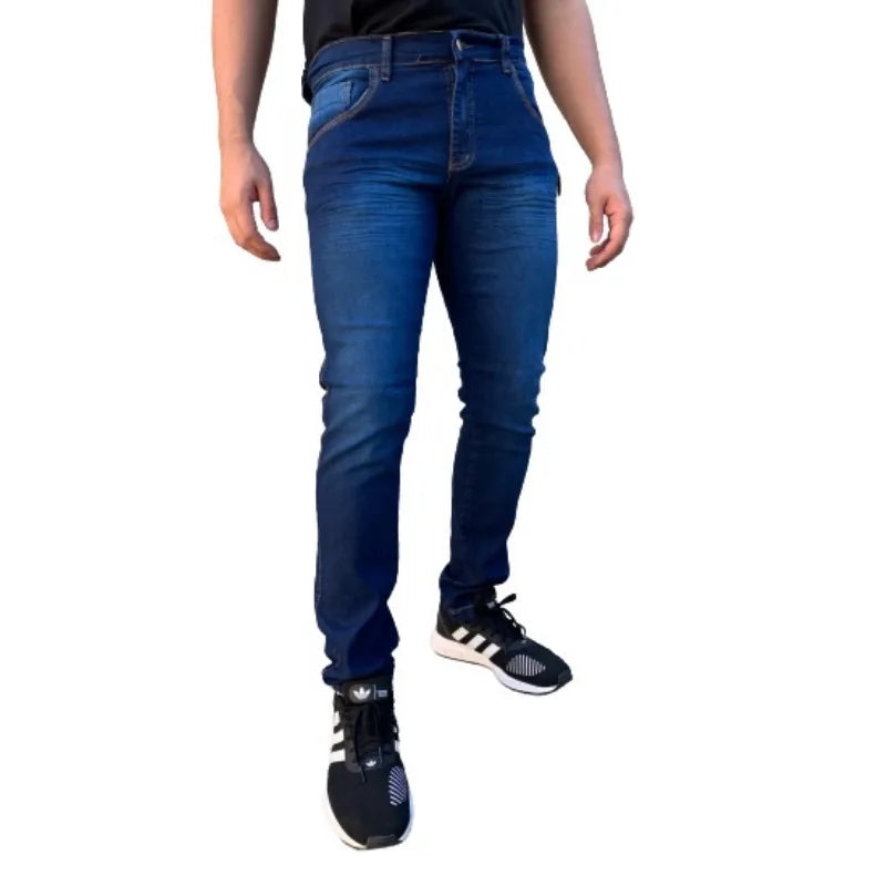 Kit 3 Calças Jeans Masculina Slim Original Elastano Lycra - Blackhurst