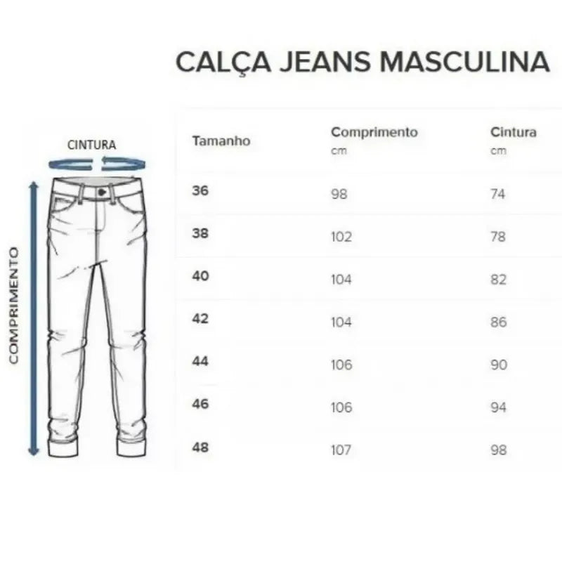 Kit 3 Calças Jeans Masculina Slim Original Elastano Lycra - Blackhurst