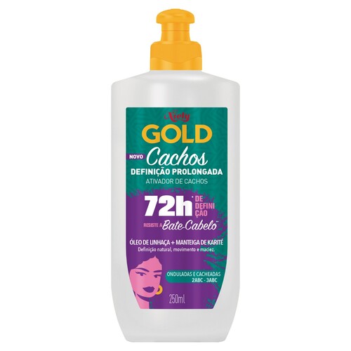 Ativador de Cachos Niely Gold Definição Prolongada Frasco - 250ml