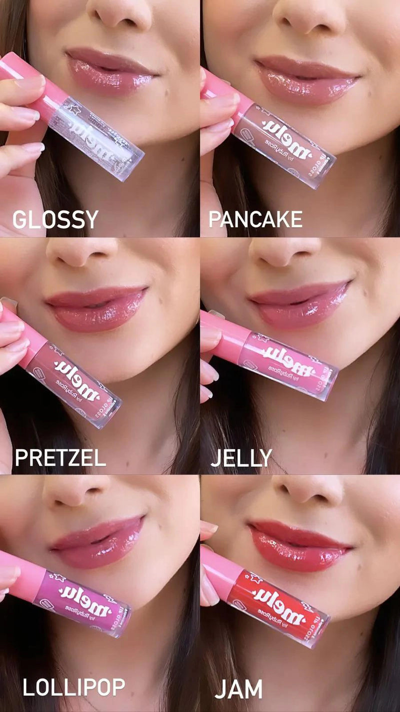 Melu Pretzel Lip Gloss - Ruby Rose